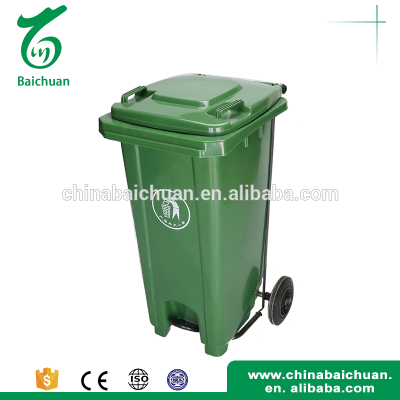 User-friendly design HDPE plastic pedal trash can